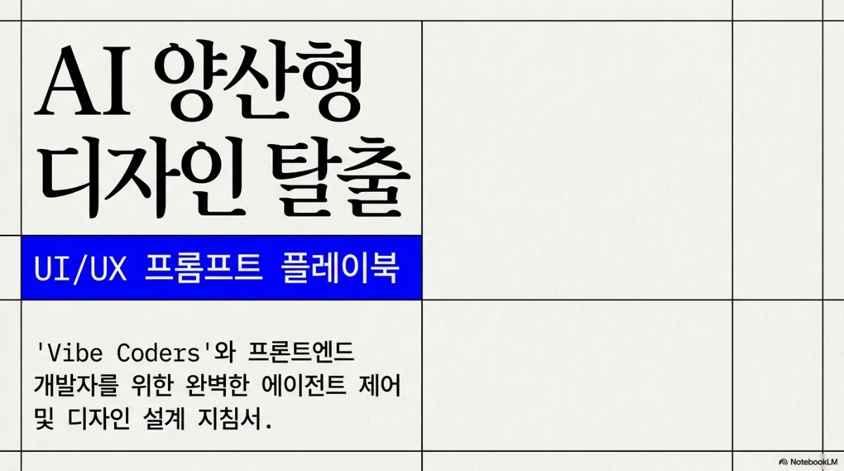 AI 양산형 디자인에서 벗어나기 — 기본값을 덮어쓰는 UI 프롬프트 대표 이미지