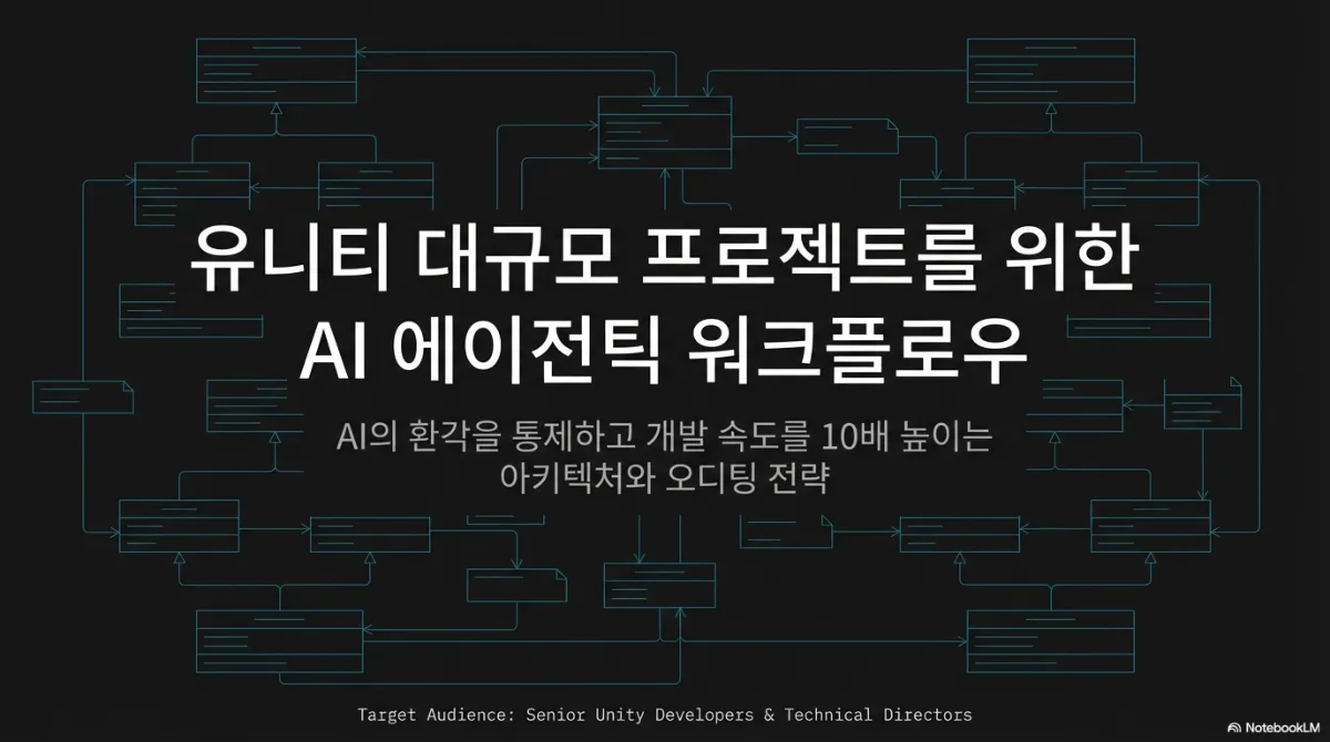 대규모 유니티 프로젝트에서 AI 코딩 도구 쓰는 법 — 구조, 가드레일, 검증의 세 기둥 대표 이미지