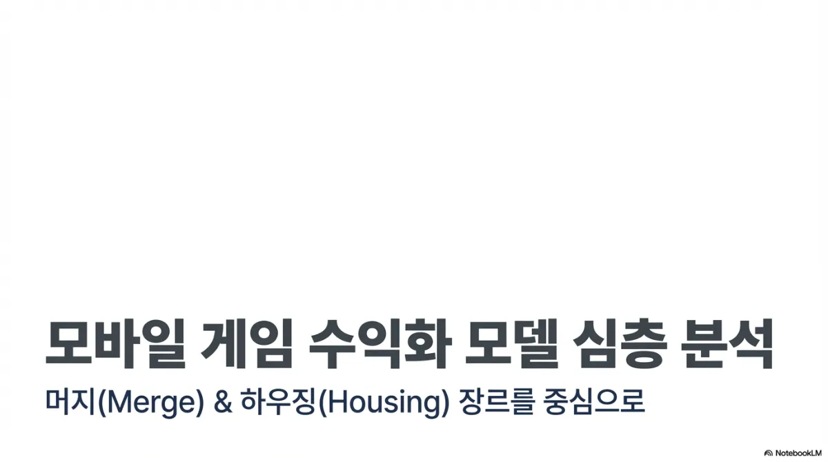 머지·하우징 게임은 무엇으로 버는가 — 유저를 밀어내지 않는 수익화 설계 대표 이미지