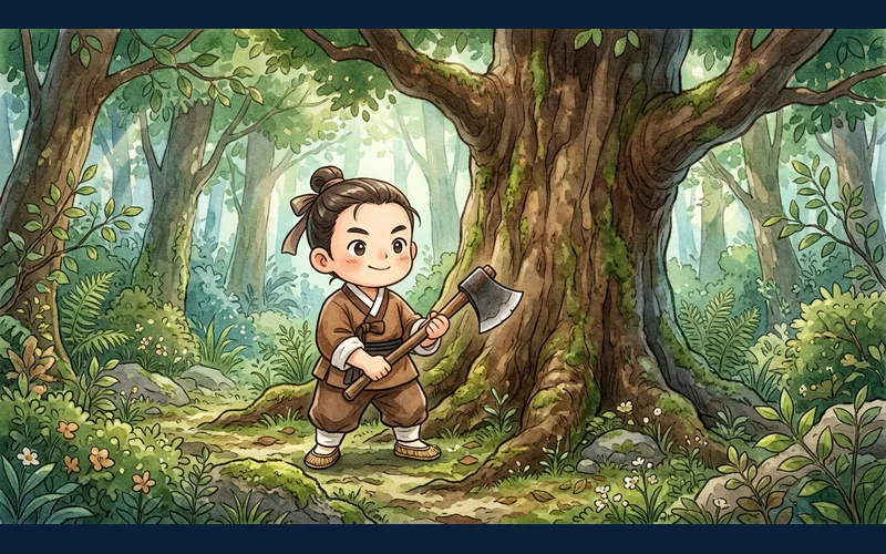 전래동화 인터랙티브 콘텐츠 화면